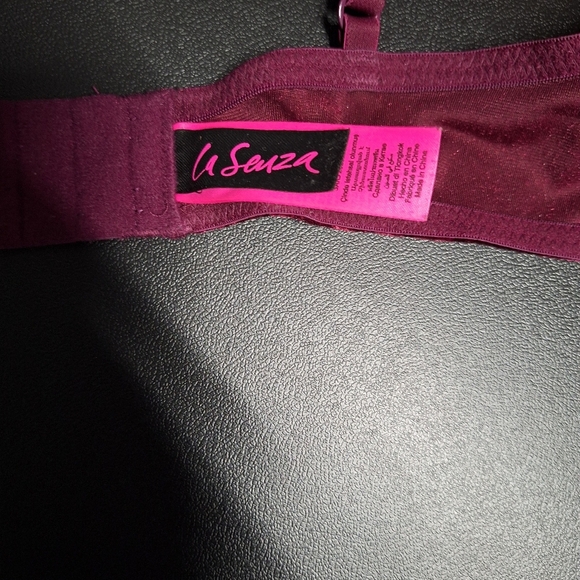 La SEMZA Rich Burgundy Velvet Bra - Picture 4 of 5